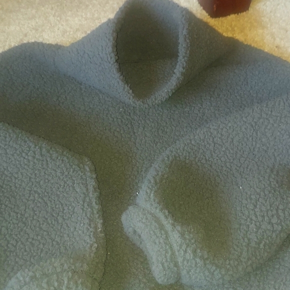 Old Navy Charcoal Teddy Shearling Pullover S New - Picture 2 of 2